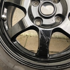 軽用ホイールとタイヤ　14インチ バリ山