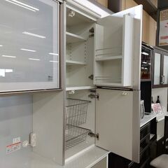 綾野製作所　ＳＳシリーズ　パントリー付２枚スライド扉キッチンボード　【愛品倶楽部柏店】