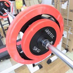【引取限定】アイロテック　ベンチプレスセット　中古品　ベンチ　補助ラック　ウェイト10kg×2、5kg×2　IROTEC【ハンズクラフト八幡西店】