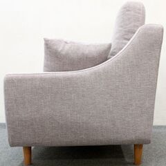 unico/ウニコ JOYL/ジョイル カバーリングハイバックソファ 2シーター ラベンダー 2人掛け クッション２個   中古家具 店頭引取歓迎 R6059)