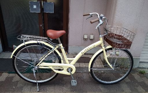 ALVECCHiO 26吋 ファッションファミリーサイクル シングル/イエロー