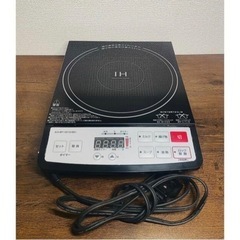 AEON【TOP VALU】IH調理器-卓上 黒 タイマー付き 静音