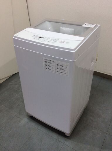 （6/19受渡済）JT4667【NITORI/ニトリ 6.0㎏洗濯機】美品 2021年製 NTR60 家電 洗濯 簡易乾燥付