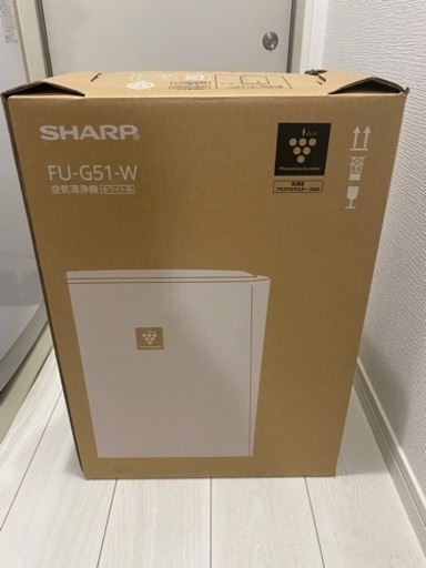 SHARP シャープ  空気清浄機 2018年製 FU-G51-W 5100円