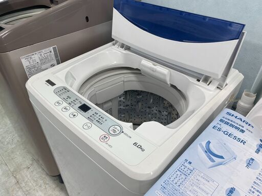 洗濯機の分解クリーニング行っています！配送設置込みヤマダセレクト６.０K洗濯機　2019年製　分解クリーニング済み！