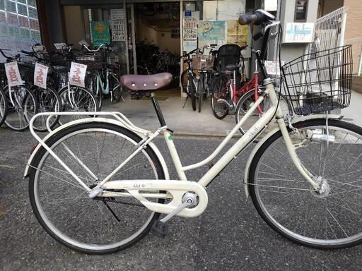 中古自転車２０７８　前後タイヤ新品！　２６インチ　３段ギヤ　LEDオートライト 中古自転車2078 前後タイヤ新品！ 26インチ 3段ギヤ LEDオート