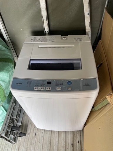 名古屋市郊外配送無料　AQUA  6kg洗濯機　AQW-S60F(W)  2018年製