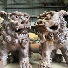 ペアシーサー② 30cmほど　直接　お見せできます