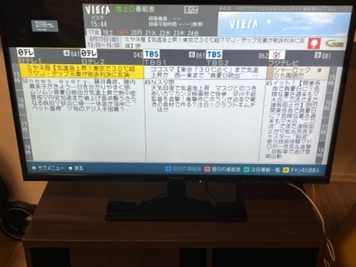 パナソニック39型液晶テレビ＋ウォルナットテレビ台