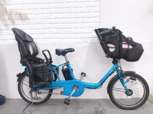 お買い得　パナソニックギュットミニ3人乗り電動自転車　子供シート付き　大容量バッテリー