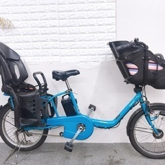 お買い得 パナソニックギュットミニ3人乗り電動自転車 子供シート付き