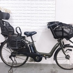 格安 3人乗り電動自転車 ヤマハパスキッス26インチ 子供シート付き