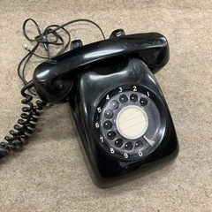 レトロ　黒電話　600-A2