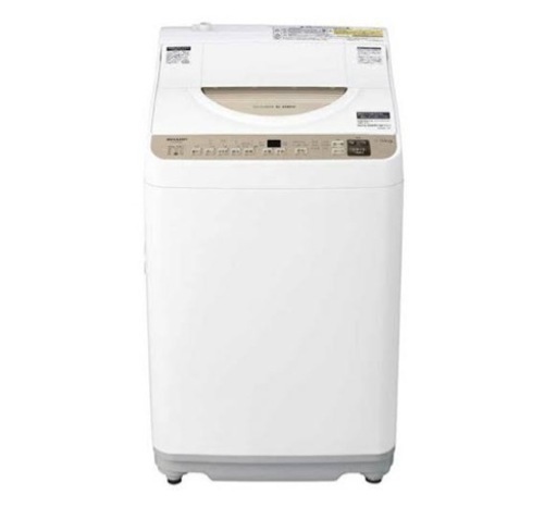 SHARP ES-T5CBK縦型洗濯乾燥機 ゴールド系