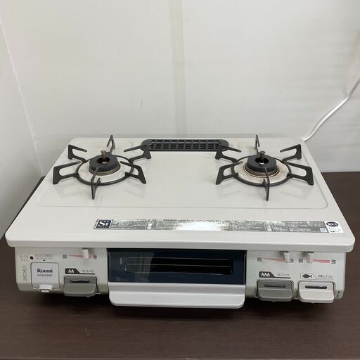 6/20 終 2017年製 Rinnai ガステーブル RT64JH-R KGM64BE LPガス 右