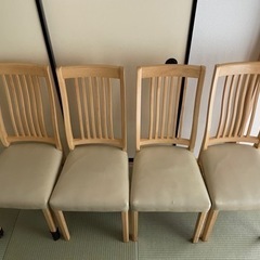 【ネット決済】椅子4脚セット　売薬済