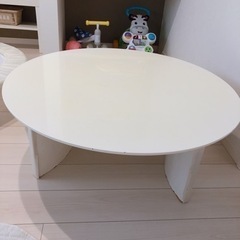 白　丸　テーブル