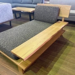 高級タモ材カウチソファー！セット外れ！20万円ヲ16800円