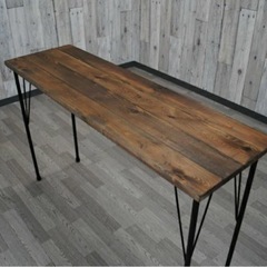 【売ります】天然木古材カウンターテーブル