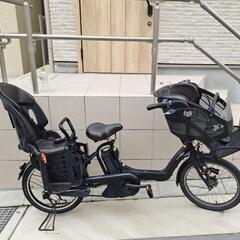 3人乗り電動自転車 ヤマハパス20インチ 子供シート付き