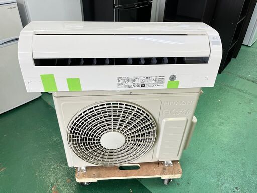 受付再開　②★美品★日立 RAS-D22K 2020年 高年式 2.2kw 6畳 白くまくん ドレンホース新品 リモコン付き ガス有