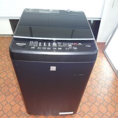ID 308374　洗濯機　ハイセンス　5.5K　２０２1年製　HW-G55E7KK