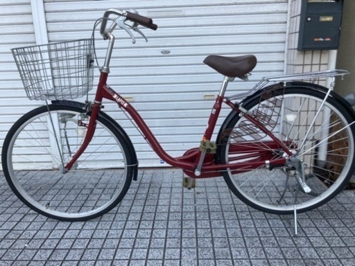 【26インチ自転車】LEDオートライト付　使用感なく、かなりきれいです❗️変速なし　若林自転車　唐崎店　SALE❗️