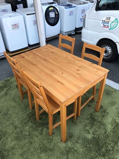 ダイニングセット ダイニングテーブル IKEA ヨックモック 定価17990円 自社配送時代引き可(現金、クレジット、スマホ決済対応)
