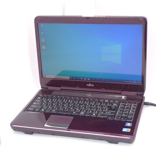 中古良品 日本製 15.6型 紫色 ノートパソコン 富士通 NF/G50 Core i3 4GB 500G DVDRW 無線LAN Windows10 Office 即使用可