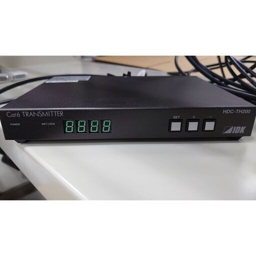 【売ります】IDK HDMI/アナログ ツイストペアケーブル延長器 HDC-TH200