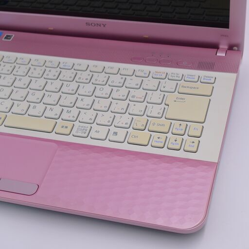 中古美品 14インチ Wi-Fi有 ピンク ノートパソコン SONY VPCEG14FJ Celeron 4GB 500G DVDRW 無線 カメラ Windows10 Office 中古美品 14インチ Wi-Fi有 ピンク ノートパソコン SONY VPCEG14FJ