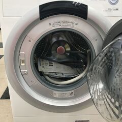 引取限定】SHARP シャープ ES-S7A ドラム式電気洗濯機 7Kg 2017年製【小倉