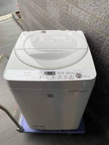 名古屋市郊外配送無料　SHARP  5.5kg洗濯機　ES-G5E3-KW