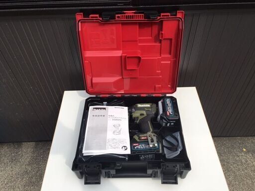 【45％OFF / 最新モデル / 新品・未使用品 / 動作確認済】makita マキタ 40Vmax 充電式インパクトドライバ　TD002GRDXO (オリーブ) バッテリ×2本＋充電器