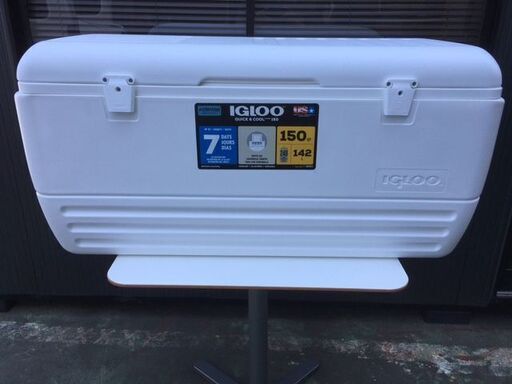 【新品・未使用品/142ℓ】 igloo（イグルー） QUICK＆COOL（クイックアンドクール） 150QT　大型 クーラーボックス　キャン　釣り　青物　水抜き栓付