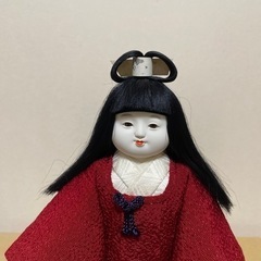 日本人形　京都清甫　【被布】美品　ガラスケース付