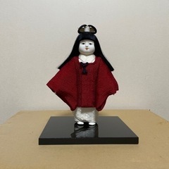 日本人形　京都清甫　【被布】美品　ガラスケース付