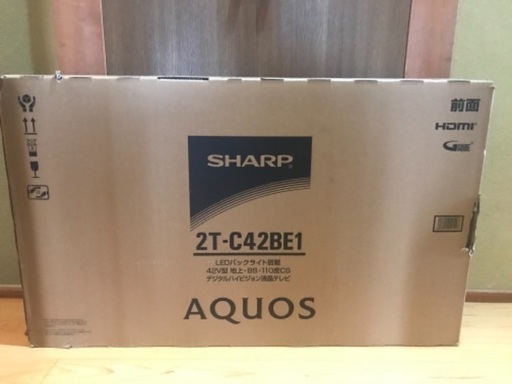 未開封　SHARP AQUOS 2T-C42BE1 42V型液晶テレビ