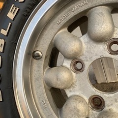 旧車　ホイール　エンケイ　4穴　激レア　ホワイトレター　カリーナ