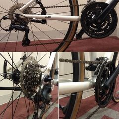 クロスバイク KhodaaBloom RAIL白 3x8速 白色