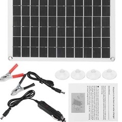 ソーラー充電ボードポータブル太陽電池パネル100W単結晶1224...