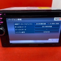 KENWOOD 簡単操作　MDV-333 TV&DVD走行中視聴OK フルセット さ-6