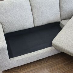 札幌 東区 引き取り NOCE/ノーチェ 3人掛け カウチソファ オットマン付き グレー/ベージュ HY0061 新生活 引っ越し