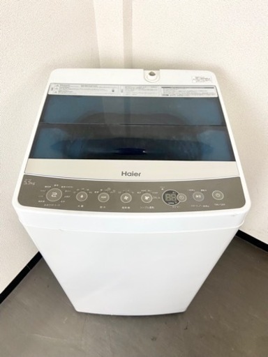 激安‼️単身用にピッタリサイズ 18年製 5.5キロ Haier洗濯機JW-C55A