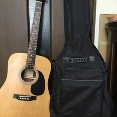 【ネット決済・配送可】アコースティックギター+付属品