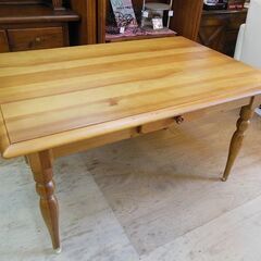 【販売終了しました。ありがとうございます。】ＫＯＳＵＧＡ　プロヴァンス シリーズ　引き出し付　ダイニングテーブル5点セット 中古品　/　コスガ　プロバンス　フレンチカントリー　相模原市　リサイクルショップ　エコノサー