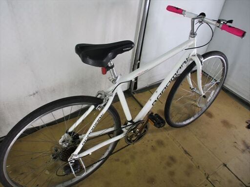 C17★12800円★整備済み スポーツ中古自転車 ROAD　MARK　ホワイト　7段変速　アルミフレーム【クロスバイク】(*^▽^*) C17☆12800円☆整備済み スポーツ中古自転車 ROAD MARK ホワイト 7段