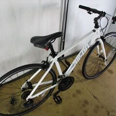 C21★21800円★整備済み スポーツ中古自転車 AIR-ON　ホワイト　43ｃｍ【クロスバイク】