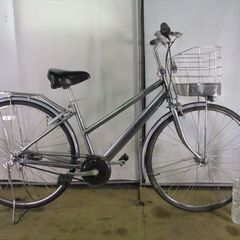 C24　限定特価　整備済み★ブリヂストン　アルベルト　シルバー　5段変速★ 中古自転車 【27インチ 】