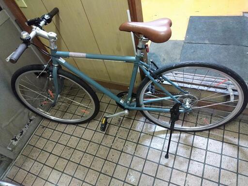 クロスバイク 700x28c 6変速 青 配達可能
